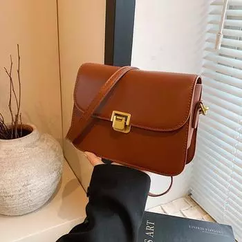 Сумка из тофу, женская сумка подмышкой 2024, новая модная маленькая квадратная сумка, простая однотонная сумка на плечо чёрный