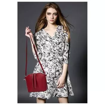 Сумка из воловьей кожи, модная женская сумка из натуральной кожи, повседневная сумка через плечо на одно плечо, маленькая сумка чёрный