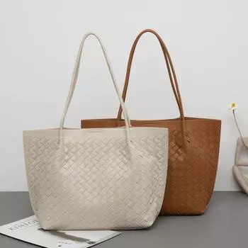 Сумка из воловьей кожи ручной работы, плетеная кожаная женская сумка, корзина для овощей, сумка-мессенджер через плечо, хозяйственная сумка для мамы