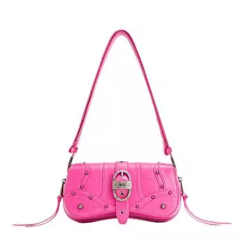 Сумка Joy Bag 2WAY Crossbody Сумка Маленькая Сумка Регулируемая Длина Мини Сумка Crossbody Стиль Легкая Милая Маленькая Сумка [JW PEI] Женская 90-х (Тисненый