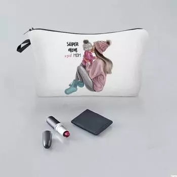 Сумка-карандаш с движущимся мультяшным принтом, большая вместимость, полезная косметичка для мамы 1