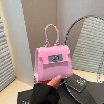 Сумка Kelly конфетного цвета Sweet Wind Fashion 2025, новая повседневная универсальная сумка, симпатичная мини-сумка для помады чёрный