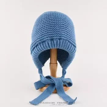 Сумка-кепка женская зимняя теплая защита ушей вязаная шапка-пуловер балаклава шапка-ремешок двойного назначения плюшевая шапка Thunderbolt One Size красный