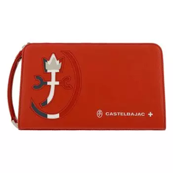 Сумка-клатч из натуральной кожи Carnet 032211 Сделано в Японии CARNET Вторая сумка из коровьей кожи красного цвета [Castelbajac] Мужская [14]