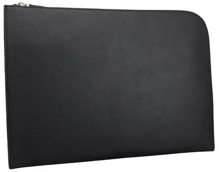 Сумка-клатч свадебная А4 брендовая натуральная кожа стильная большая женская повседневная популярная вторая сумка большой емкости [PHLOX] мужская (черный) чёрный