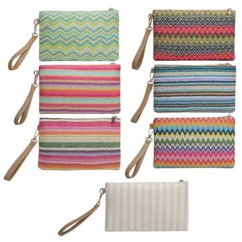 Сумка-конверт Красочный женский клатч для монет Ручная работа Винтаж Повседневный Портативный Элегантный Простой Изысканный для выходных и отпуска Style 1