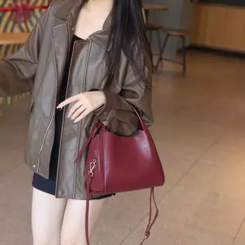 Сумка-корзина Niche Design из коровьей кожи растительного дубления в стиле ретро с практичной сумкой через плечо One Size