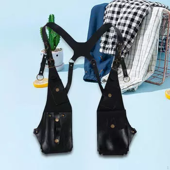 Сумка-кошелек через плечо, чехол, винтажный стиль, ручная работа, костюм, стимпанк, подмышечная сумка для