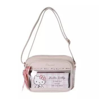 Сумка-кошелек через плечо Sanrio из синтетической кожи с мешочком [Axis] (Китти)