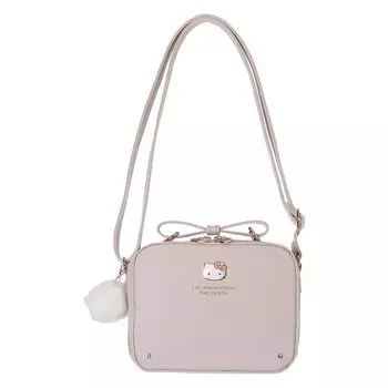 Сумка-кошелек через плечо Sanrio из синтетической кожи, квадратная, с пухлой пластиной [Axis] (Китти)