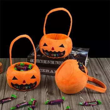 Сумка-кошелек Cushaw для Хэллоуина, реквизит для костюмированной вечеринки с подсветкой, сумка для сладостей One Size