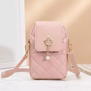 Сумка-кошелек для телефона через плечо, женская сумка через плечо, сумка-мессенджер для телефона чёрный