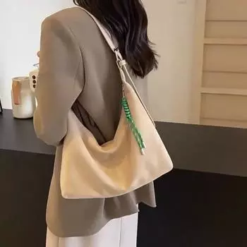 Сумка-кошелек для женщин, замшевая сумка через плечо, повседневные сумки через плечо, женский роскошный дизайнерский клатч, женская сумка-хобо в виде полумесяца 36x13x26cm зелёный