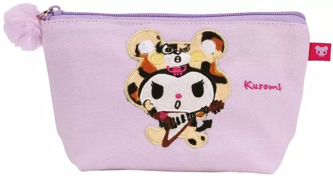 Сумка-кошелек Skater Flat Pouch Going Out для аксессуаров со складками Kuromi Sanrio ZFP1-A