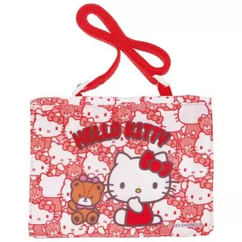 Сумка-кошелек Skater Outing Pocket с плечевым ремнем 2WAY Hello Kitty Back и Back Sanrio Высота 11 x Ширина 14 x Глубина 3 см ODKP2-A