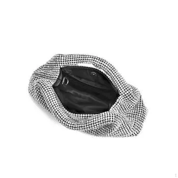 Сумка-кошелек со стразами и цепочкой для женщин на плечо для походов по магазинам на открытом воздухе