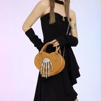 Сумка-кошка в стиле панк для женщин, переносная стандартная сумка-мешок Love Bag из искусственной кожи с леопардовым принтом, европейская модная женская сумка через плечо с цепочкой, новая