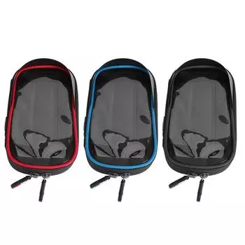 Сумка-кронштейн для мобильного телефона из полиэстера 900D с сенсорным экраном и велонавигацией A Type Bracket-Black Red