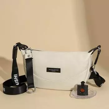 Сумка кроссбоди лето новая однотонная светлая мягкая кожа женская сумка модная повседневная сумка на одно плечо сумка для мамы one size fits all белый