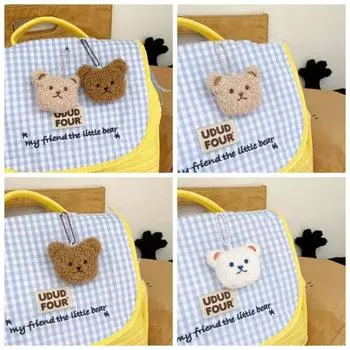 Сумка кулон мультфильм брелок аниме плюшевая игрушка милый милый медведь плюшевый кулон подарки белый