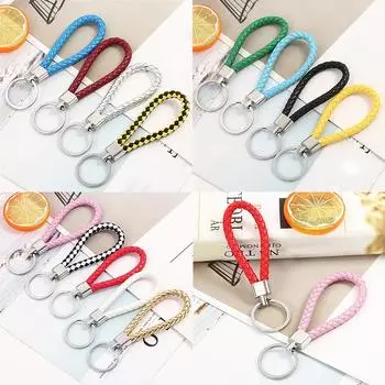 Сумка кулон ювелирные изделия модный брелок кожаный автомобильный ключ кулон брелок портативный номер телефона чёрный