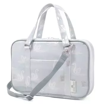 Сумка LAURA CANDY STYLE Лебеди для учениц начальной школы с плечевым ремнем для девочек начальной школы Одна салфетка для протирания кисти