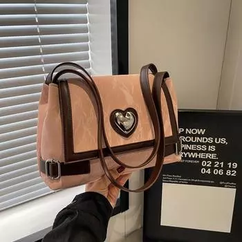 Сумка Love Underarm Bag в стиле ретро-мотоцикла, высокое качество, большая вместимость, сумка-тоут, американская осенняя новая сумка на одно плечо