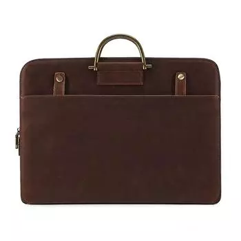 Сумка Mad Horse Кожаный портфель Мужская деловая сумка для компьютера Сумка через плечо Мужская сумка из натуральной кожи коричневый
