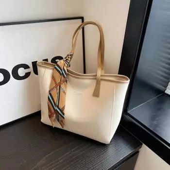 Сумка Maillard женская большая вместительная сумка-тоут осень 2024 года новая ретро универсальная сумка через плечо классная сумка для поездок на работу чёрный