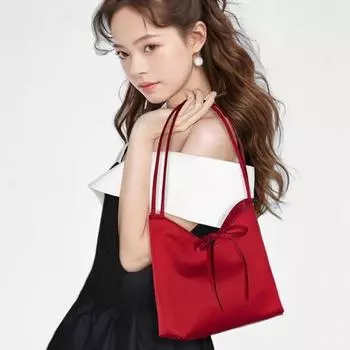 Сумка-мешок Bow Niche Design Маленькая сумка-мешок для подмышек One Size красный