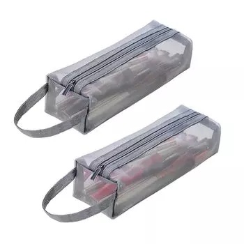 Сумка-мешок для косметики Farmer Mani для губной помады, крема, очищающего средства для лица, карандаша, шариковой ручки, для путешествий (Средний, Серый)