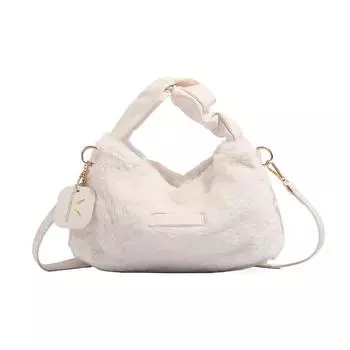 Сумка-мешок Furry Small Square Bag Осенне-зимняя плюшевая сумка Модная одноплечевая сумка Crossbody Fur Bag