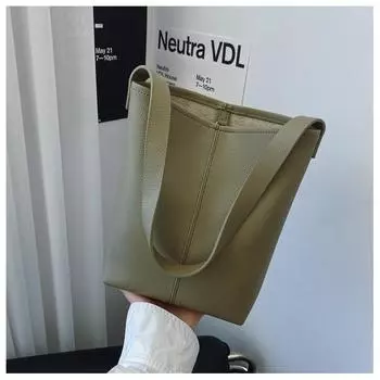 Сумка-мешок Niche Texture для женщин 2024 года, новый универсальный тренд, модная ретро-сумка-ведро для студенческой вечеринки чёрный