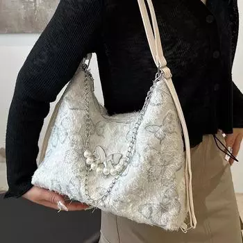 Сумка-мешок Premium Sense Niche Bow, женская летняя модная сумка-мессенджер, многофункциональная сумка через плечо серый