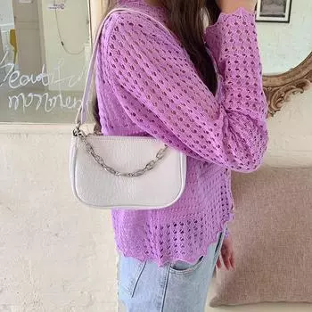 Сумка-мешок с цепочкой под крокодиловую кожу, сумка через плечо для женщин, повседневная маленькая сумка, новый стиль