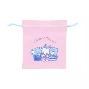 Сумка-мешок с персонажами Sanrio, вышитая в стиле ретро с персонажами Sanrio Cheerly Cham S2333422 [Sunstar Stationery]