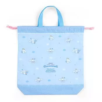 Сумка-мешок с ручкой Sanrio Cinnamoroll на шнурке 255939 синий