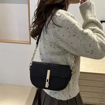 Сумка-мешок с замком подмышкой, модная сумка через плечо, темперамент, 2024, новая женская сумка, популярная сумка-мессенджер из искусственной кожи, маленькая квадратная женская сумка зелёный