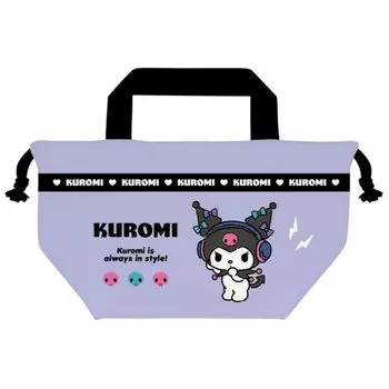 Сумка-мешок с завязками и героями Sanrio компании K Kuromi В165 x Ш285 x Г120 мм CMKC2-KU