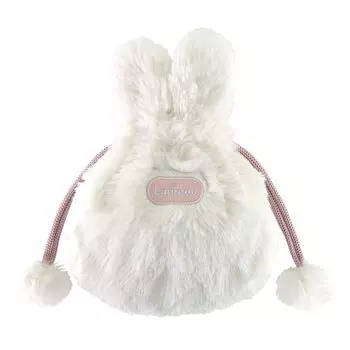 Сумка-мешок Sanlemon Lapinu White 16 x 4 x 20 см с завязками, животное, кролик P-9102