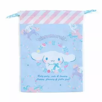 Сумка-мешок Sanrio Cinnamoroll на шнурке M (единорог)