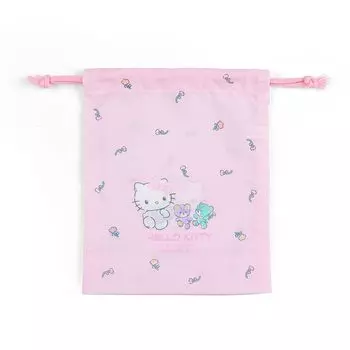 Сумка-мешок Sanrio Hello Kitty со складками и завязками S 254347 розовый