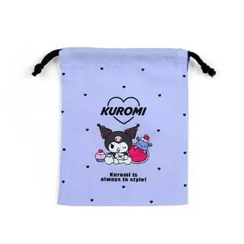 Сумка-мешок Sanrio Kuromi с завязками и складками S 254487
