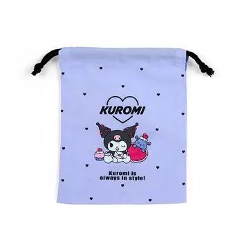 Сумка-мешок Sanrio Kuromi с завязками и складками S 254487 синий
