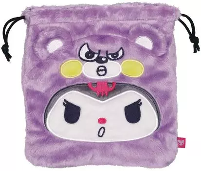 Сумка-мешок Skater Boa со шнурком Kuromi Sanrio Сумка-мешок со шнурком x 20 см 25,5 ZKT1-A