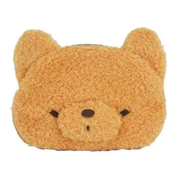 Сумка-мешок Sunlemon Fluffy Watton Fox BR 14 x 5 x 11 см Чехол для разных товаров и мелких предметов с вставкой и молнией Animal Fox P-9462