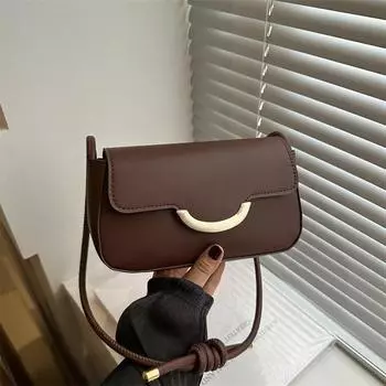 Сумка-мессенджер через плечо Niche Design, простая и модная маленькая сумка, лето 2024, новая простая и модная маленькая квадратная сумка Tide чёрный