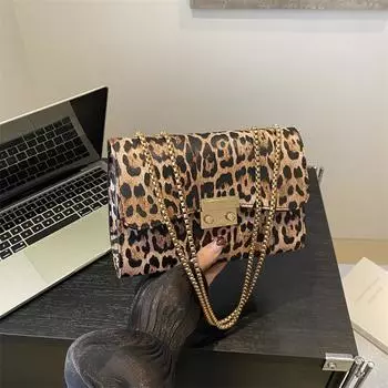 Сумка-мессенджер через плечо в стиле ретро, сумка-цепочка в иностранном стиле, индивидуальная сумка, женская зимняя дизайнерская маленькая квадратная сумка коричневый