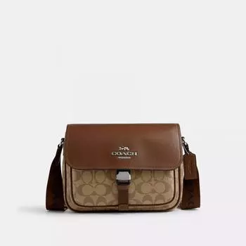 Сумка-мессенджер Coach Pace из фирменной парусины