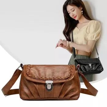 Сумка-мессенджер Commuter из мягкой кожи для женщин, сумка через плечо для мамы коричневый